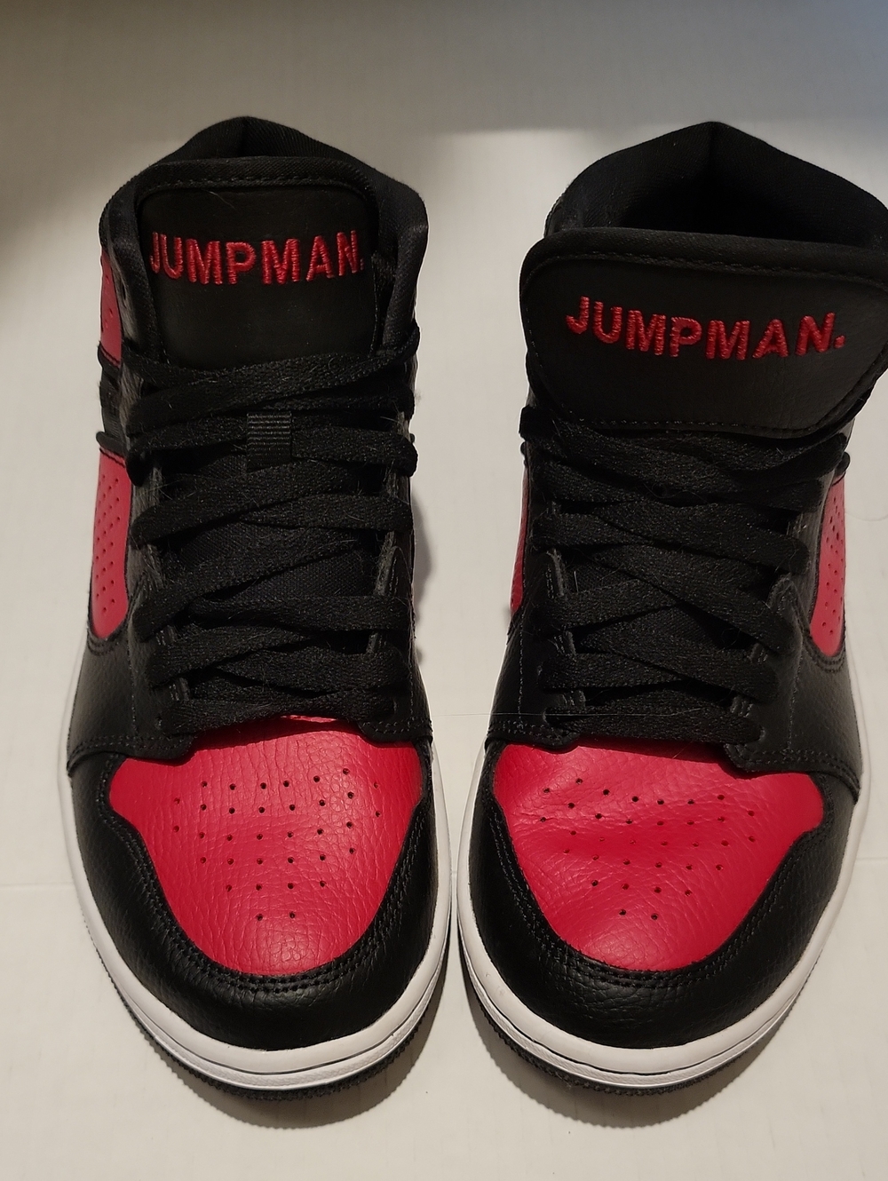 Nike Air Jordan Men’s High-Top Sneakers - Black and Red